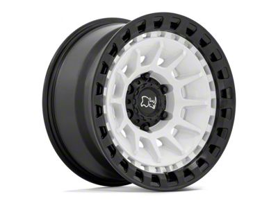 Black Rhino Barrage Gloss White on Matte Black 6-Lug Wheel; 18x9; 0mm Offset (99-06 Silverado 1500)