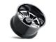 Black Rhino Blaster Gloss Black Milled 6-Lug Wheel; Left Directional; 22x14; -76mm Offset (99-06 Silverado 1500)