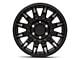 Black Rhino Mission Matte Black with Machined Tinted Spokes 6-Lug Wheel; 17x8.5; 0mm Offset (99-06 Silverado 1500)