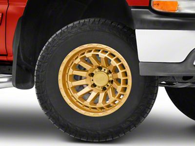 Black Rhino Raid Gold 6-Lug Wheel; 17x8.5; 0mm Offset (99-06 Silverado 1500)