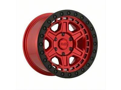 Black Rhino Reno Candy Red with Black Bolts 6-Lug Wheel; 17x9; 0mm Offset (99-06 Silverado 1500)