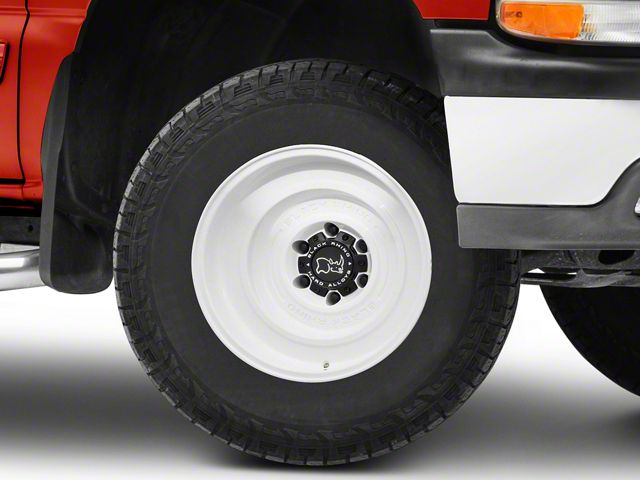 Black Rhino Solid Gloss White 6-Lug Wheel; 17x9.5; -12mm Offset (99-06 Silverado 1500)