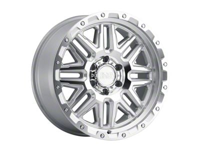 Black Rhino Alamo Gloss Silver with Stainless Bolts 6-Lug Wheel; 17x9; 12mm Offset (23-25 Canyon)