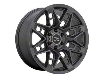 Black Rhino Caprock Matte Gunmetal 6-Lug Wheel; 18x9.5; 12mm Offset (23-24 Canyon)