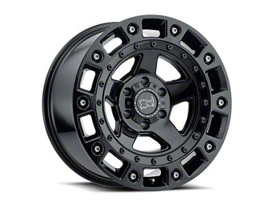 Black Rhino Cinco Gloss Black with Stainless Bolts 6-Lug Wheel; 18x9.5; -18mm Offset (23-24 Canyon)