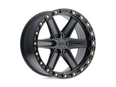 Black Rhino Henderson Matte Black with Brass Bolts 6-Lug Wheel; 20x9.5; 18mm Offset (23-24 Canyon)