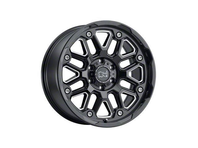 Black Rhino Hollister Gloss Black Milled 6-Lug Wheel; 17x9.5; 12mm Offset (23-24 Canyon)