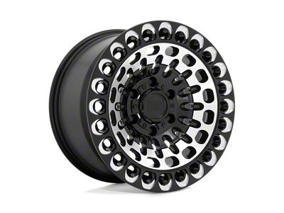 Black Rhino Labyrinth Gloss Black with Machined Face and Milling 6-Lug Wheel; 17x9.5; 12mm Offset (15-22 Canyon)