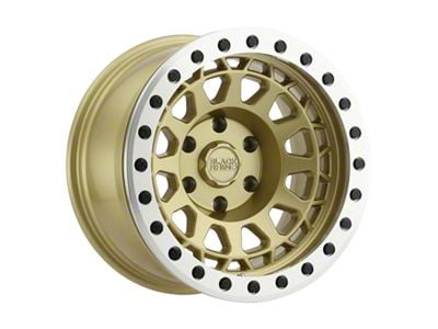 Black Rhino Primm Matte Gold with Machined Ring 6-Lug Wheel; 17x8.5; 0mm Offset (23-25 Canyon)