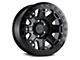 Black Rhino Rift Beadlock Matte Black 6-Lug Wheel; 17x8.5; -30mm Offset (23-24 Canyon)