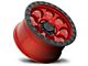 Black Rhino Riot Candy Red with Black Ring 6-Lug Wheel; 17x8.5; -30mm Offset (23-24 Canyon)
