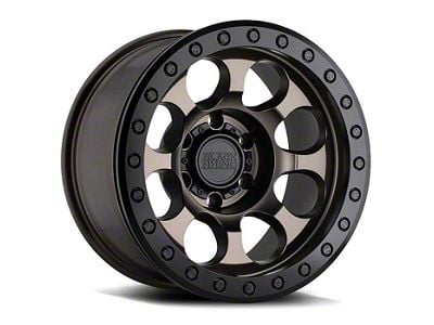 Black Rhino Riot Matte Bronze with Black Ring 6-Lug Wheel; 17x8.5; -30mm Offset (23-25 Canyon)