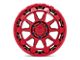 Black Rhino Rotor Candy Red 6-Lug Wheel; 17x8.5; 12mm Offset (15-22 Canyon)