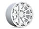 Black Rhino Rotor Gloss Silver with Mirror Cut Face 6-Lug Wheel; 18x9; 12mm Offset (15-22 Canyon)