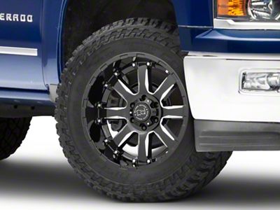 Black Rhino Sierra Gloss Black Milled 6-Lug Wheel; 20x10; -12mm Offset (23-24 Canyon)