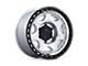 Black Rhino Voyager Silver Machined Face with Matte Black Lip 6-Lug Wheel; 17x8.5; 0mm Offset (23-24 Canyon)