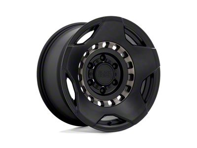 Black Rhino Muzzle Matte Black with Machined Tinted Ring 6-Lug Wheel; 17x9; -18mm Offset (23-24 Colorado)