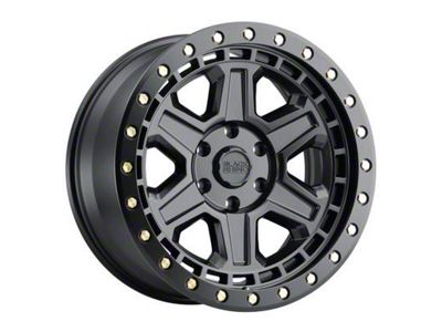 Black Rhino Reno Matte Black with Brass Bolts 6-Lug Wheel; 17x9; -12mm Offset (23-25 Colorado)