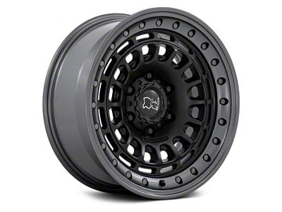 Black Rhino Sahara Matte Black with Gunmetal Lip 6-Lug Wheel; 17x9; -12mm Offset (23-25 Colorado)