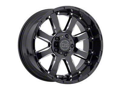 Black Rhino Sierra Gloss Black Milled 6-Lug Wheel; 20x11.5; -44mm Offset (23-25 Colorado)