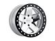 Black Rhino Crawler Beadlock Silver Mirror Machined 6-Lug Wheel; 17x8.5; 0mm Offset (15-20 F-150)