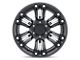 Black Rhino Asagai Matte Black and Machined with Stainless Bolts 5-Lug Wheel; 17x8.5; 0mm Offset (05-11 Dakota)