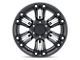 Black Rhino Asagai Matte Black and Machined with Stainless Bolts 5-Lug Wheel; 18x9.5; 2mm Offset (05-11 Dakota)