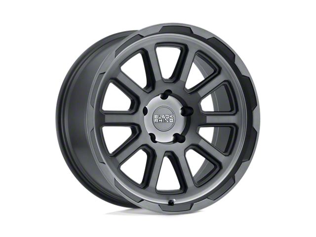 Black Rhino Chase Brushed Gunmetal 5-Lug Wheel; 18x8; 10mm Offset (87-90 Dakota)