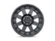 Black Rhino Cleghorn Matte Black 6-Lug Wheel; 18x9; 18mm Offset (97-04 Dakota)