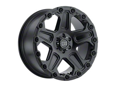 Black Rhino Cog Matte Black 5-Lug Wheel; 20x9.5; 0mm Offset (05-11 Dakota)