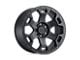 Black Rhino Gauntlet Semi Gloss Black with Gunmetal Bolts 5-Lug Wheel; 18x9; 2mm Offset (05-11 Dakota)