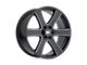 Black Rhino Haka Gloss Black with Milled Spokes 6-Lug Wheel; 20x8.5; 30mm Offset (97-04 Dakota)