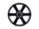 Black Rhino Haka Gloss Black with Milled Spokes 6-Lug Wheel; 20x8.5; 30mm Offset (97-04 Dakota)