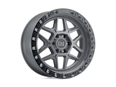 Black Rhino Kelso Battleship Gray with Black Ring 5-Lug Wheel; 17x9; -18mm Offset (87-90 Dakota)