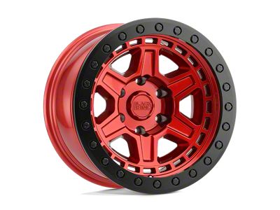 Black Rhino Reno Candy Red with Black Ring and Bolts 5-Lug Wheel; 20x9.5; 0mm Offset (05-11 Dakota)