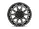 Black Rhino Rotor Matte Gunmetal with Brushed Tinted Face 6-Lug Wheel; 17x8.5; 12mm Offset (97-04 Dakota)