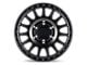 Black Rhino Sandstorm Semi Gloss Black with Machined Dark Tint Ring 5-Lug Wheel; 17x8; 10mm Offset (87-90 Dakota)