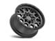 Black Rhino Sprocket Matte Gunmetal with Black Ring 5-Lug Wheel; 18x9.5; 0mm Offset (05-11 Dakota)