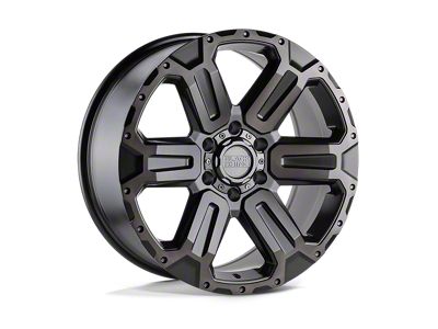 Black Rhino Wanaka Matte Gunmetal with Brushed Face and Gunmetal Tint 6-Lug Wheel; 20x9; 35mm Offset (97-04 Dakota)