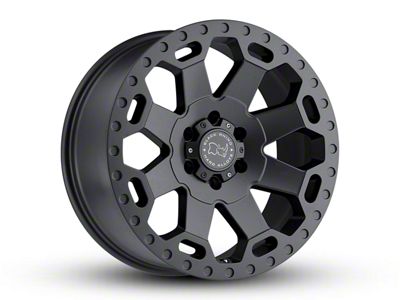 Black Rhino Warlord Matte Gunmetal 5-Lug Wheel; 17x9; 0mm Offset (05-11 Dakota)