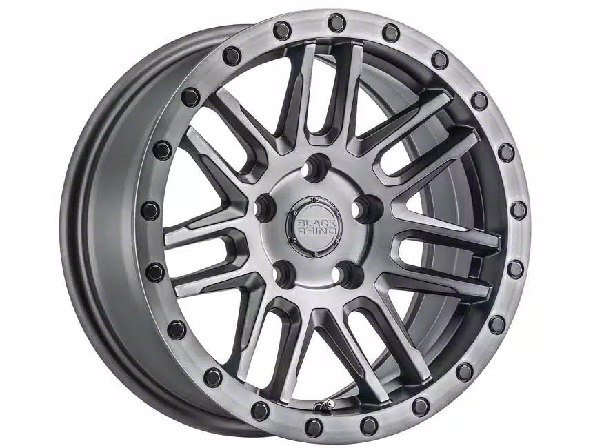 Black Rhino F 150 Arches Matte Brushed Gunmetal With Black Bolts 6 Lug Wheel 20x9 5 12mm