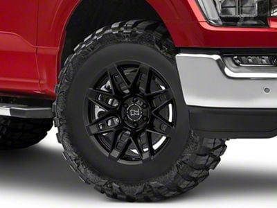 Black Rhino Caprock Matte Black 6-Lug Wheel; 17x8.5; 0mm Offset (21-25 F-150)