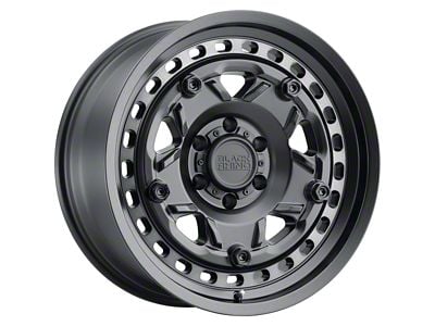 Black Rhino Grange Matte Black with Machined Tint Ring 6-Lug Wheel; 17x8.5; 0mm Offset (21-24 F-150)