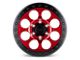 Black Rhino Riot Candy Red with Black Ring and Bolts 6-Lug Wheel; 17x8.5; 0mm Offset (21-24 F-150)