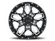 Black Rhino Shrapnel Gloss Black with Milled Spokes 6-Lug Wheel; 17x9.5; 12mm Offset (21-24 F-150)