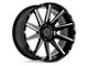 Black Rhino Typhoon Gloss Black with Milled Spokes 6-Lug Wheel; 20x9.5; 12mm Offset (21-24 F-150)