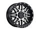 Black Rhino Alamo Gloss Black Machined 8-Lug Wheel; 17x9; 6mm Offset (17-22 F-250 Super Duty)