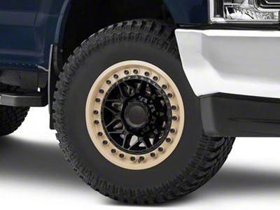 Black Rhino Alpha Matte Black with Sand Lip 8-Lug Wheel; 18x9; 20mm Offset (17-22 F-250 Super Duty)