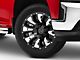 Black Rhino Pinatubo Gloss Black Milled 6-Lug Wheel; 20x12; -44mm Offset (19-24 Silverado 1500)