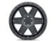 Black Rhino Attica Matte Black with Black Ring 5-Lug Wheel; 20x9.5; 0mm Offset (02-08 RAM 1500, Excluding Mega Cab)